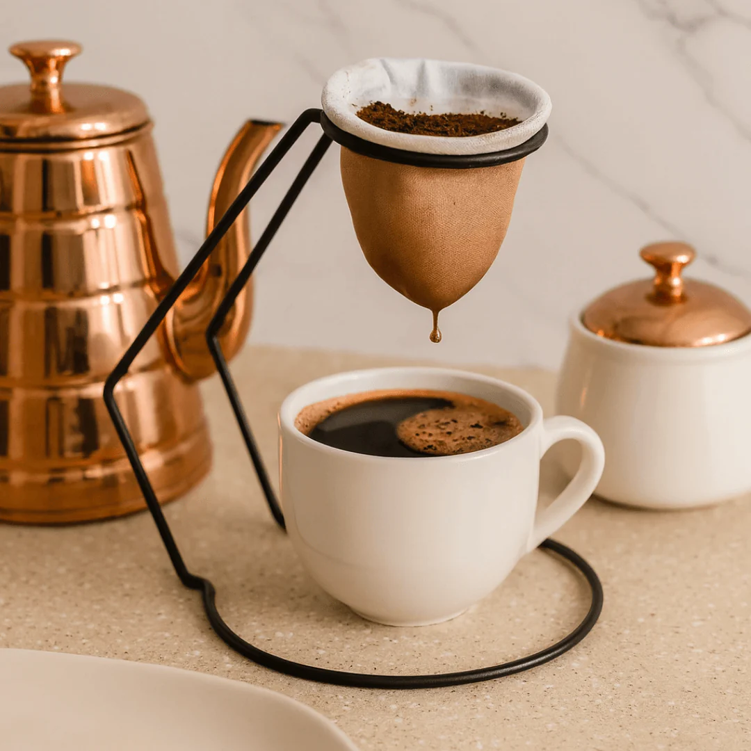 Coador de Café com Suporte Fast Coffee Preto - Image 3