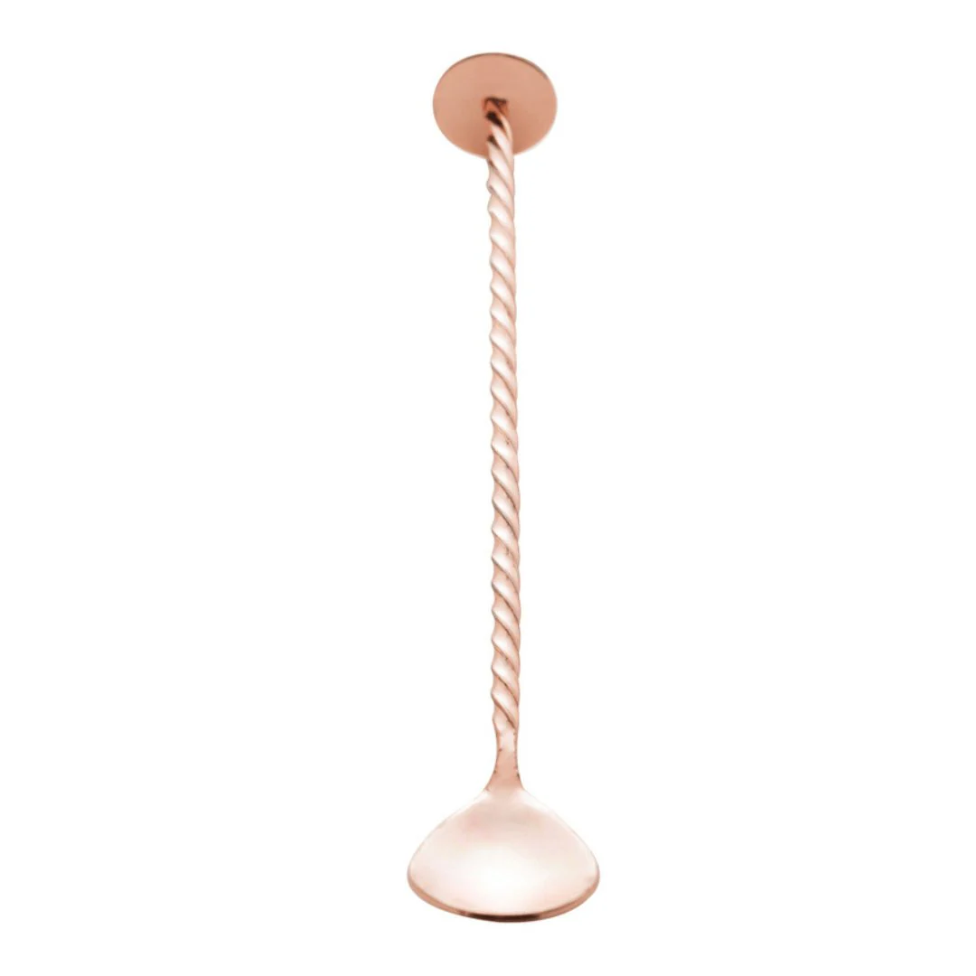 Colher Bailarina de Aço Inox Tress Rose Gold 26cm - Image 3