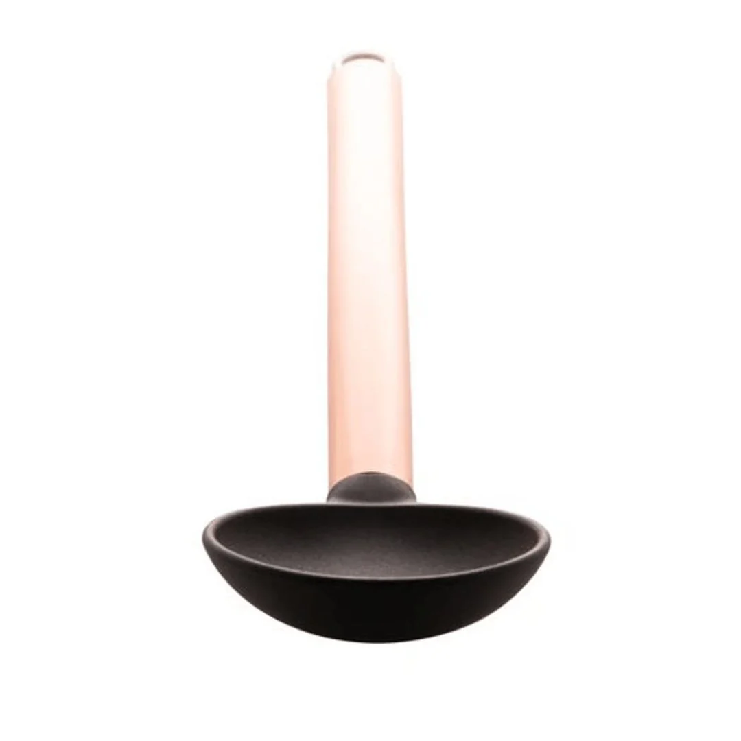 Colher de Nylon Preta com Cabo de Aço Inox Rose Gold 34cm - Image 5