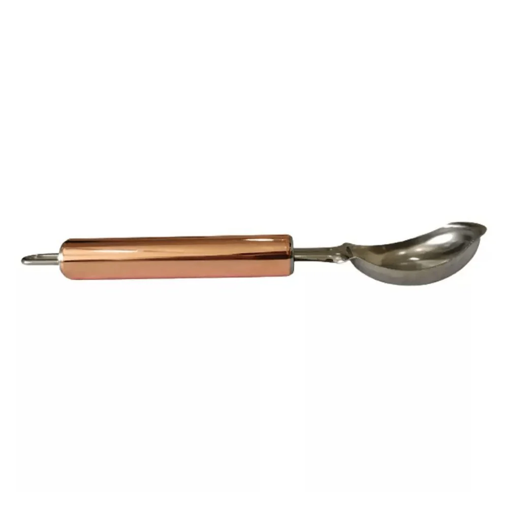 Colher de Pegar Sorvete Pegador Sobremesa Cozinha Aço Inox Rose Gold Cook Style - 17,5 cm - Image 2
