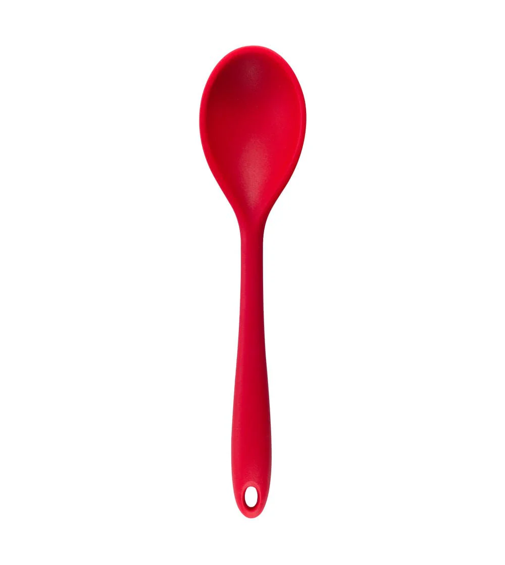 Colher de Silicone Duplo Vermelho