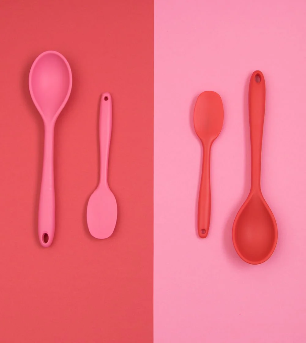 Colher de Silicone Duplo Vermelho - Image 12