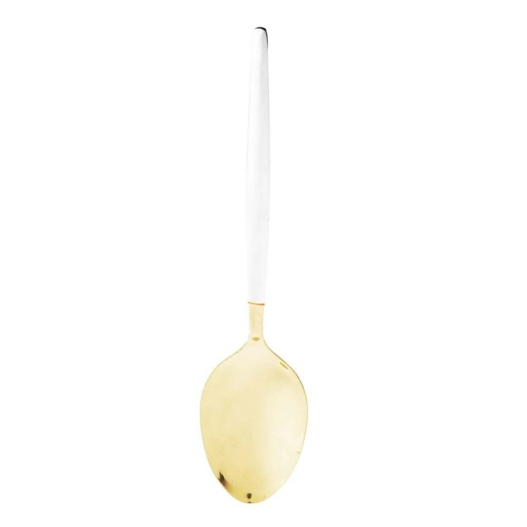 Colher para Servir Aço Inox Opera Champanhe e Branca 27cm - Image 2
