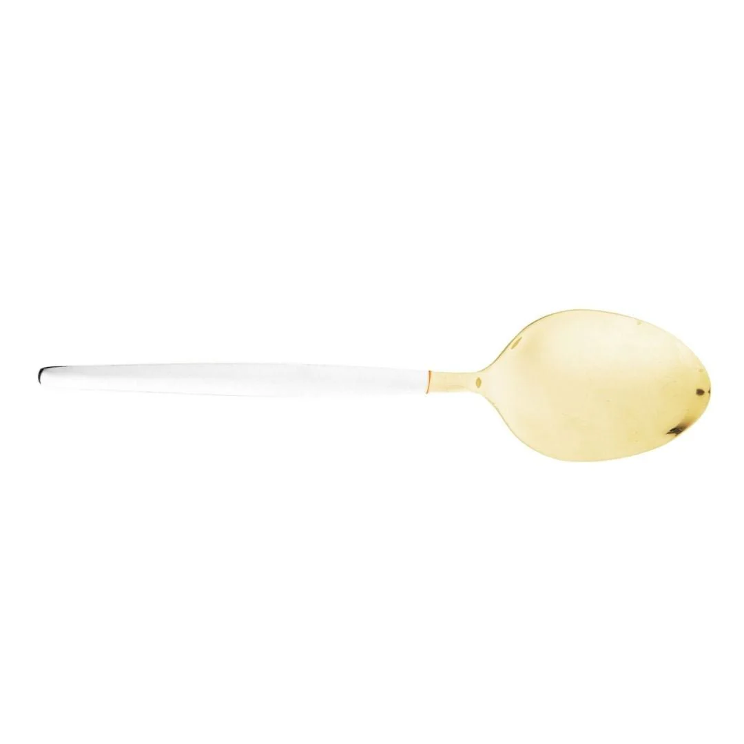 Colher para Servir Aço Inox Opera Champanhe e Branca 27cm - Image 3