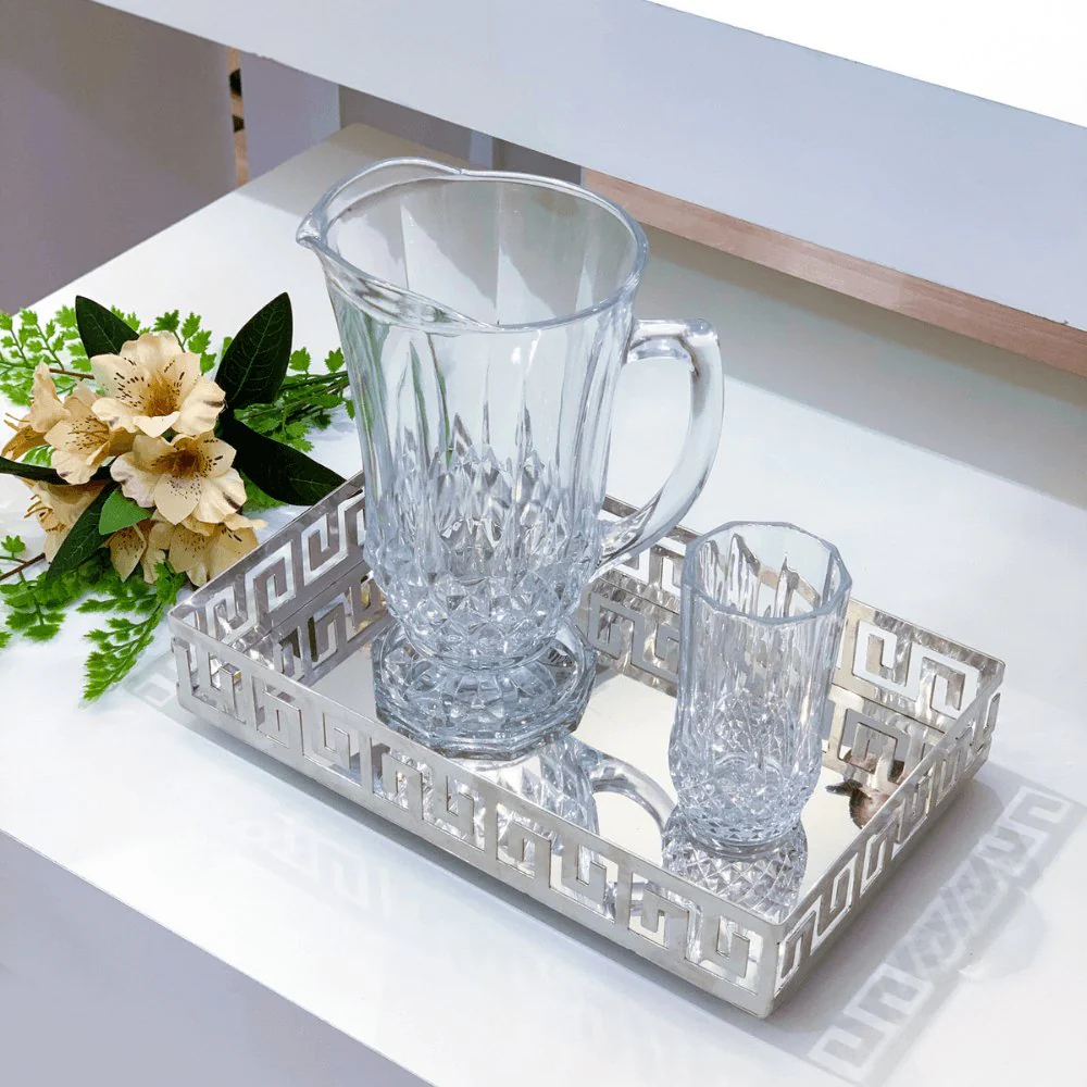 Conjunto Jarra Com 6 Copos De Vidro - 1,25l/260ml - Image 4