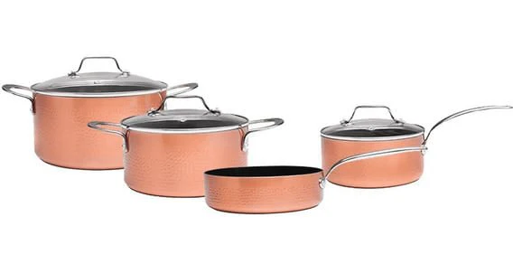 Conjunto de Panelas Luxo Rose Gold 4 Peças - Image 2