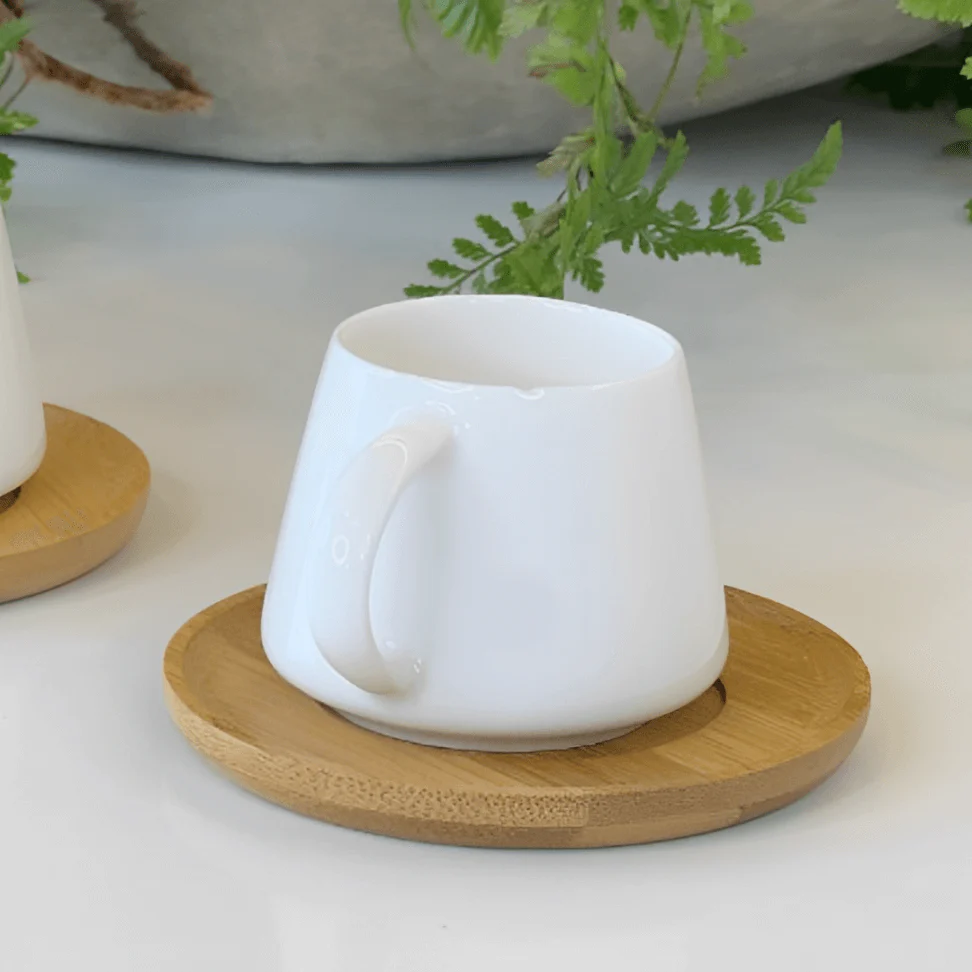 Conjunto de Xicaras para Café com Pires e Suporte Oasis 7 Peças - Image 4