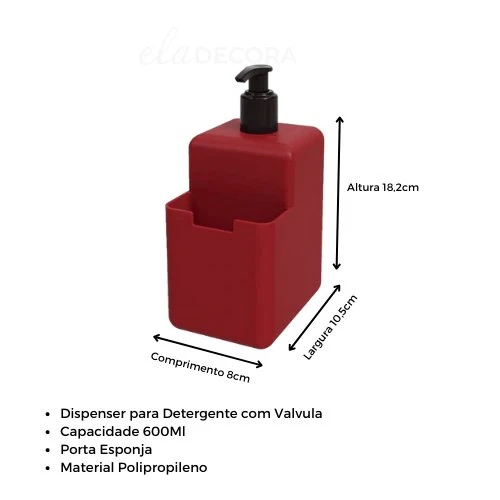 Conjunto Organizador de Pia Vermelho - Image 5