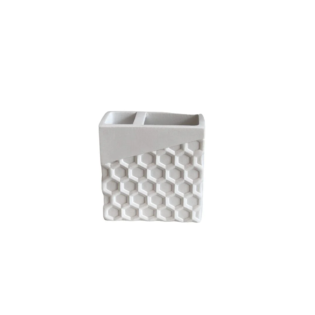 Conjunto Para Banheiro De Resina Branco - Image 3