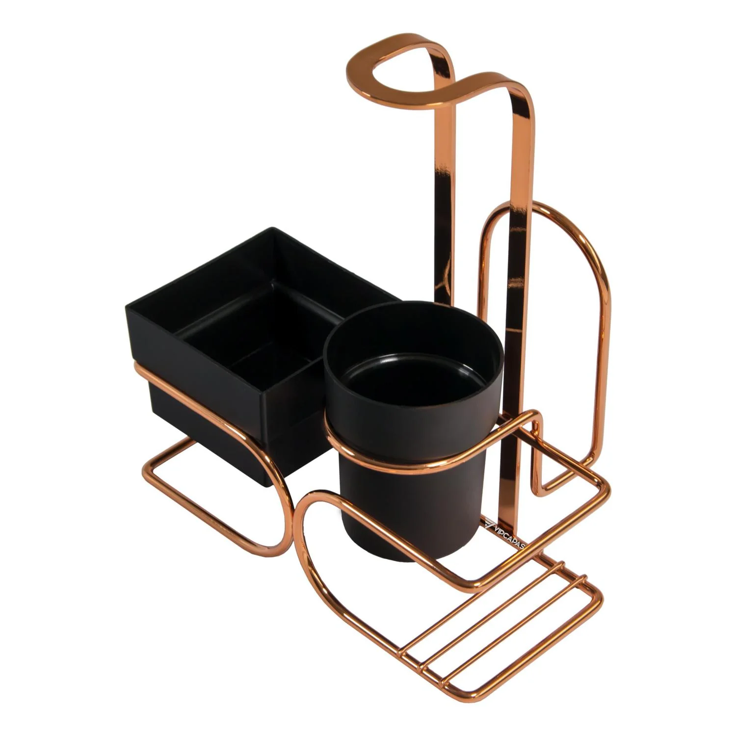 Conjunto para Chá Café Adoçante e Guardanapo Preto e Rose Gold - Image 4