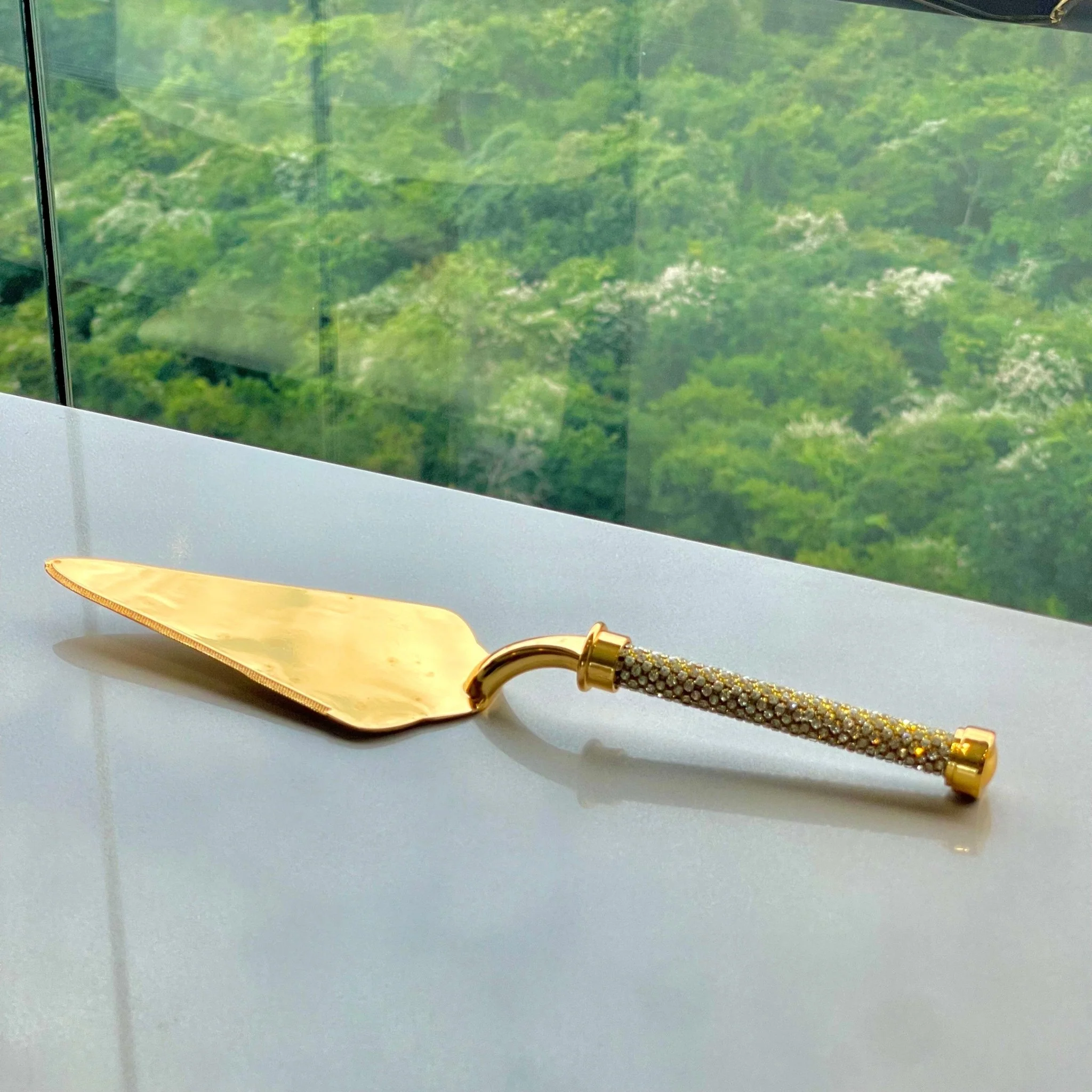 Conjunto Talheres com Cabo Dourado Zamac 32cm 2 Peças - Image 3