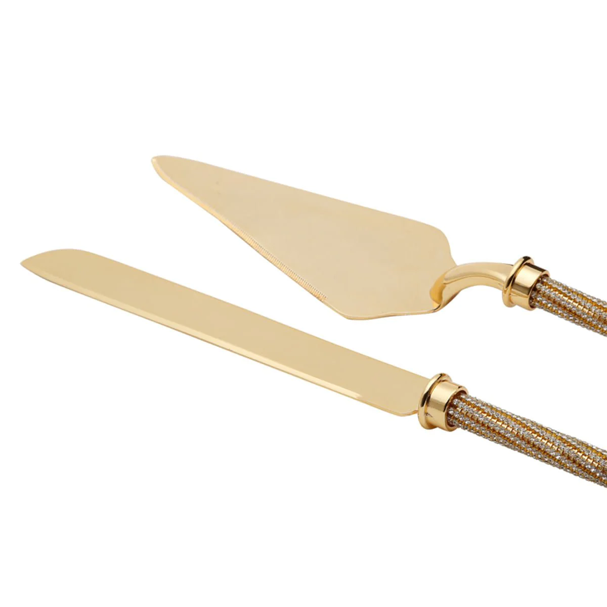 Conjunto Talheres com Cabo Dourado Zamac 32cm 2 Peças - Image 6