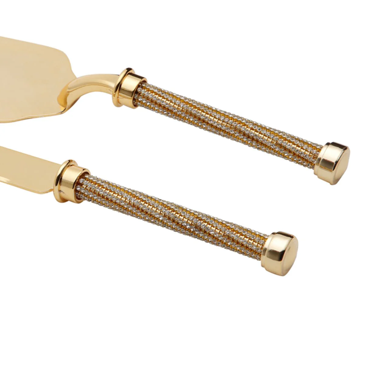 Conjunto Talheres com Cabo Dourado Zamac 32cm 2 Peças - Image 7