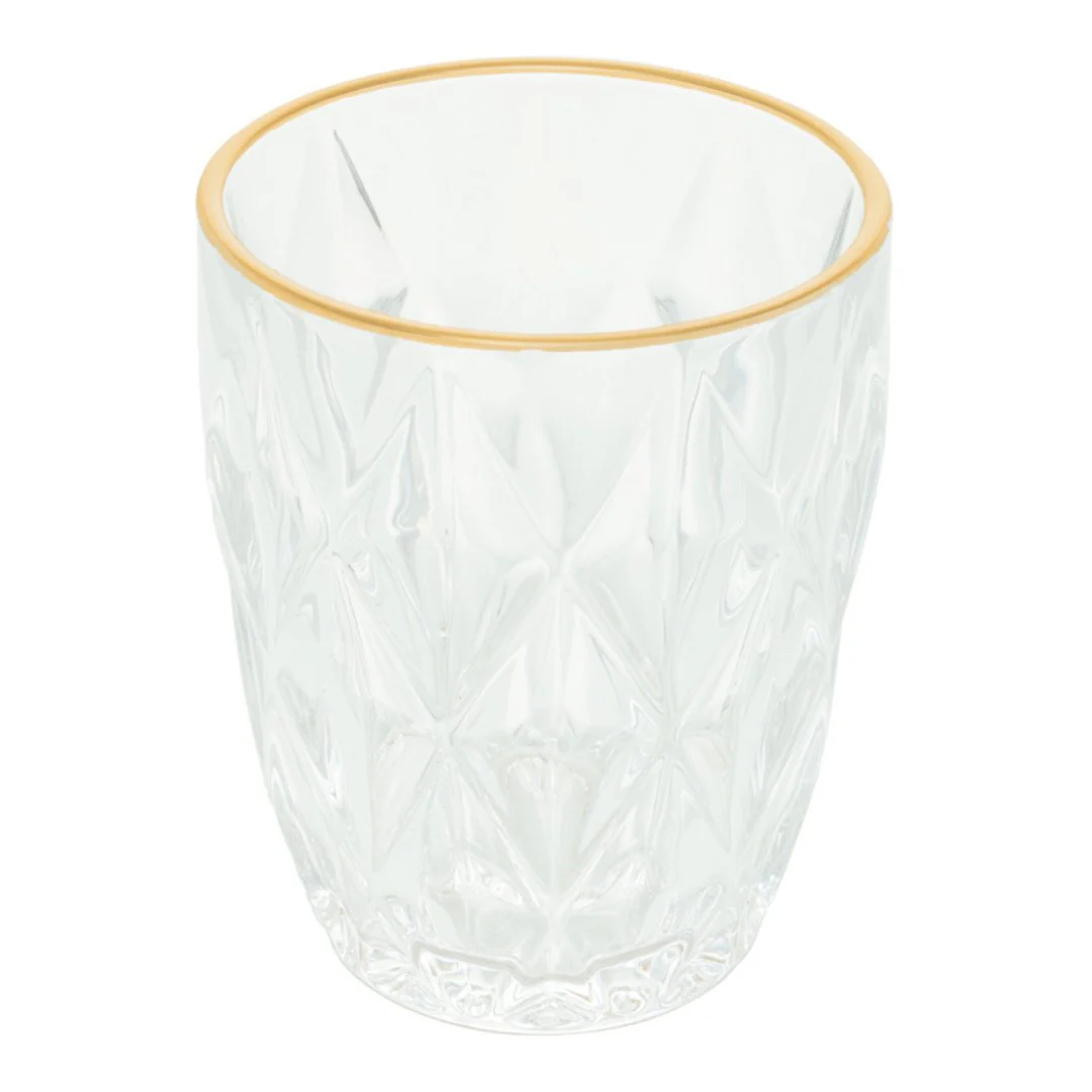 Copo de Vidro com Fio de Ouro Diamond 270ml - Image 5