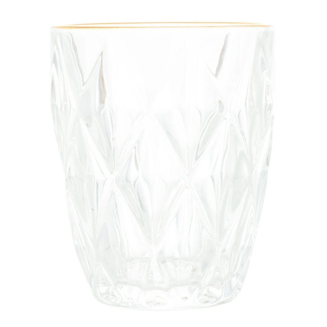 Copo de Vidro com Fio de Ouro Diamond 270ml - Image 6
