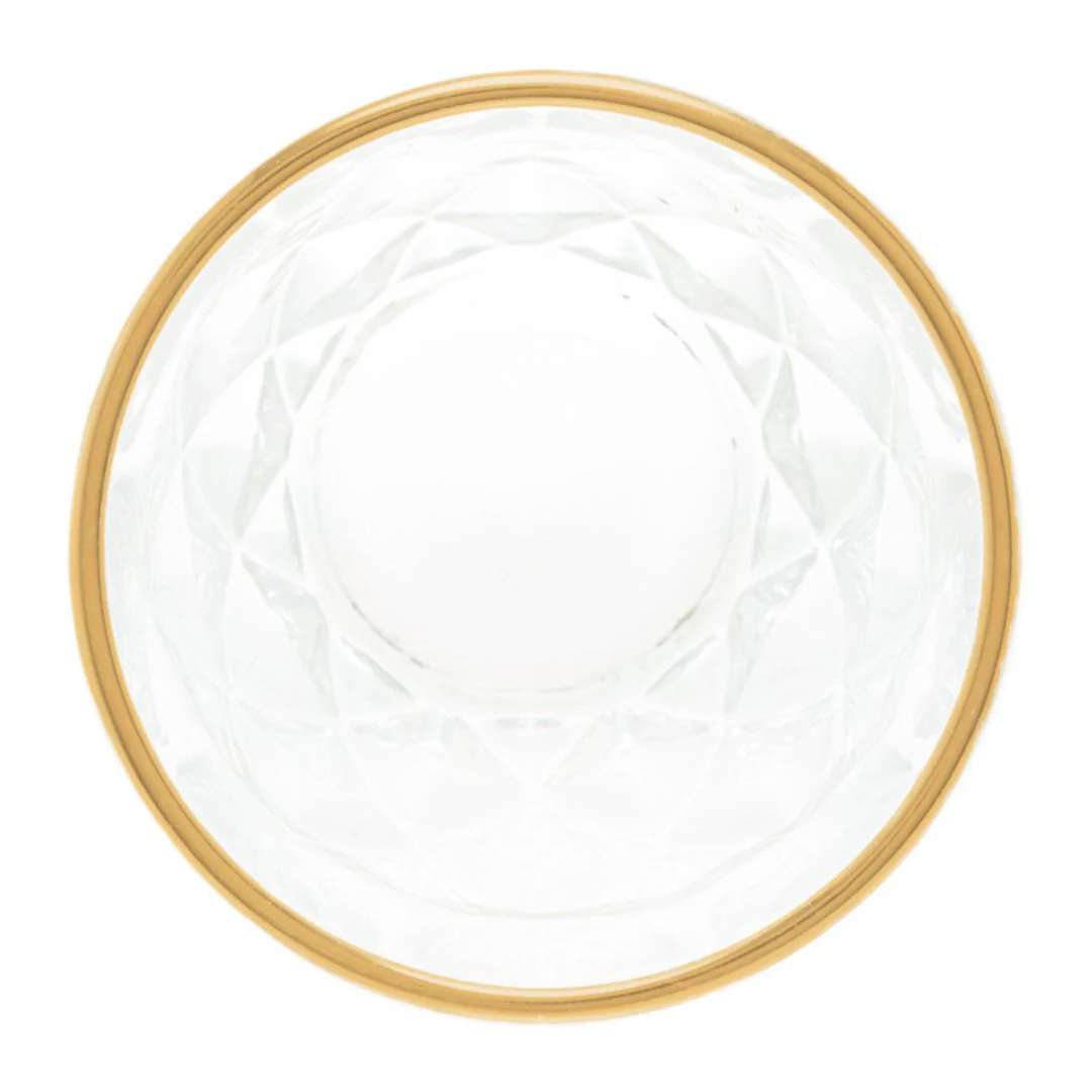 Copo de Vidro com Fio de Ouro Diamond 270ml - Image 7