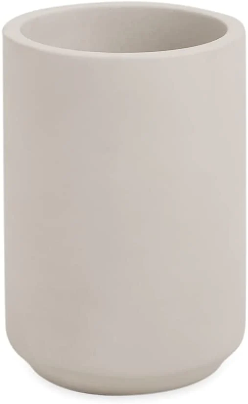 Copo em Cimento Porta Escova Cachepot Cinza 10,5cm