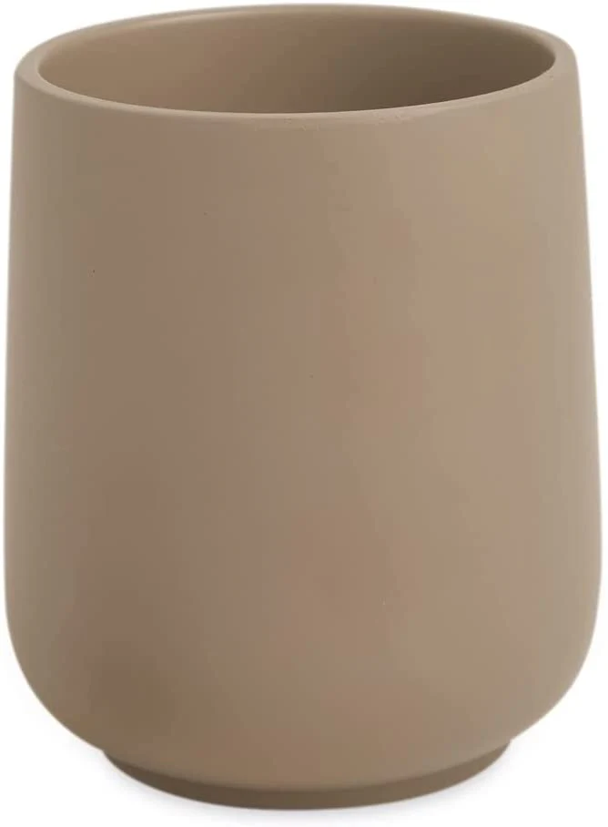 Copo em Cimento Porta Escova Cachepot Cinza 10,5cm