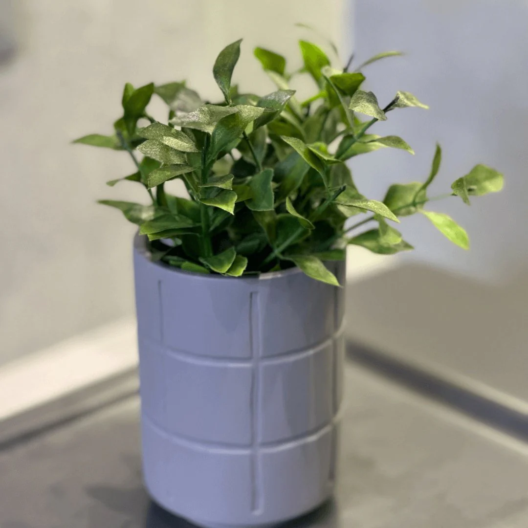 Copo Multiuso Porta Escova Cinza 11,5cm
