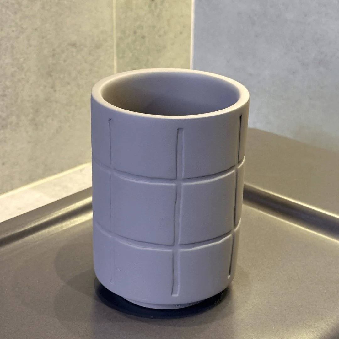 Copo Multiuso Porta Escova Cinza 11,5cm - Image 3