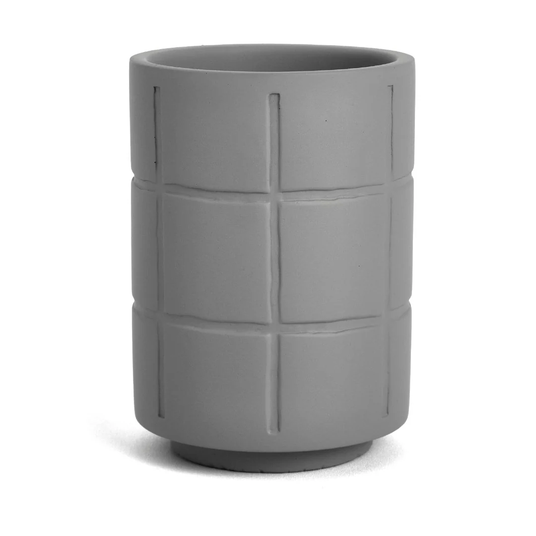 Copo Multiuso Porta Escova Cinza 11,5cm - Image 4