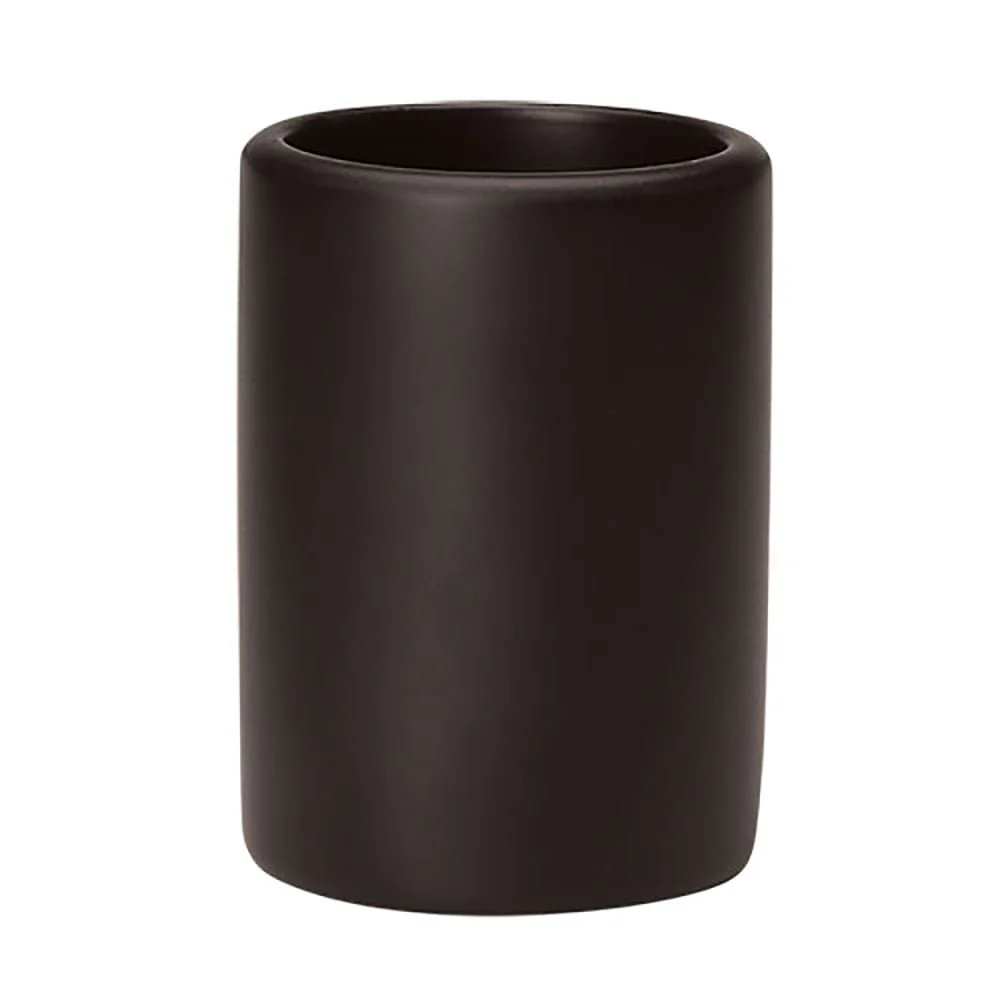 Copo Porta Escova de Dente Cimento Preto