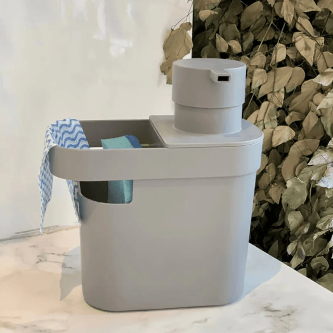 Dispenser de Detergente e Organizador Trium Chumbo 650ml