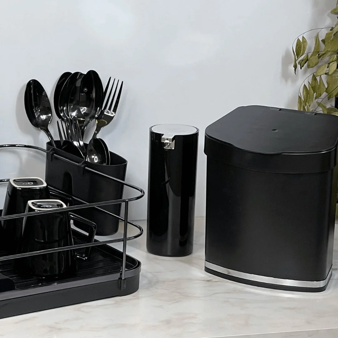 Dispenser Para Detergente Linha Conceito Preto Com Cromado - Image 2