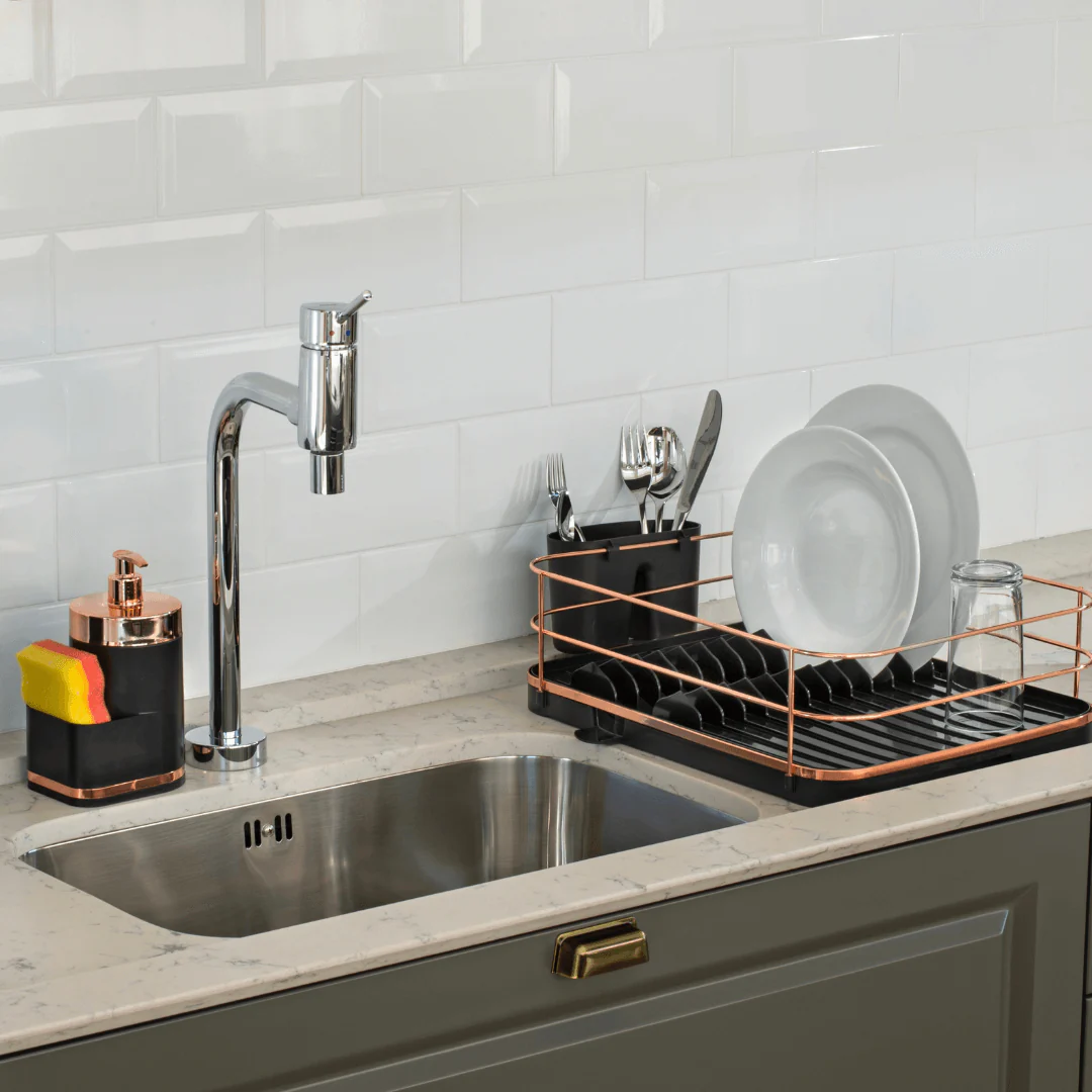 Dispenser Para Pia Eleganza Preto Com Rose Gold - Image 4