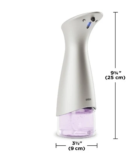 Dispenser Porta Detergente Automático com Sensor Espuma Otto Nickel 280ml - Image 6