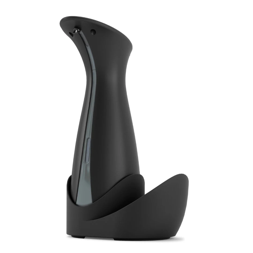 Dispenser Porta Detergente Automático com Sensor Otto com Suporte Esponja Preto 250ml