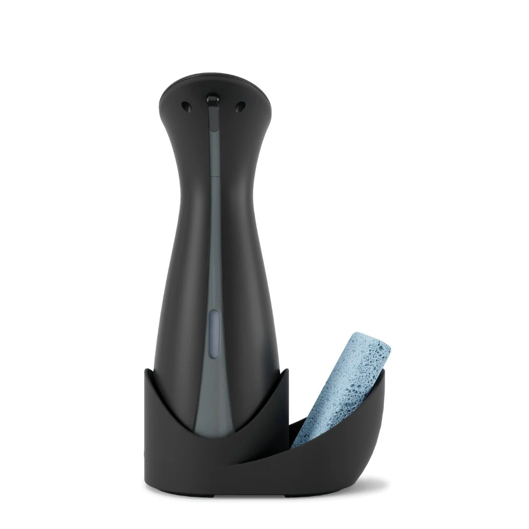 Dispenser Porta Detergente Automático com Sensor Otto com Suporte Esponja Preto 250ml - Image 2