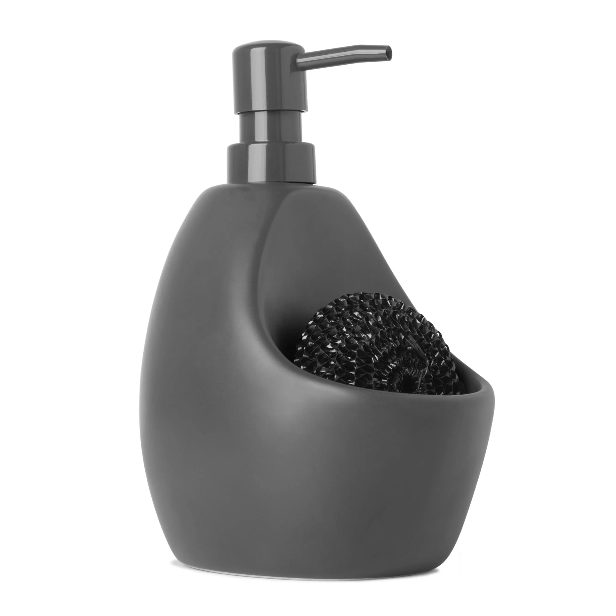 Dispenser Porta Detergente com Esponja Joey Cinza 591ml - Image 3