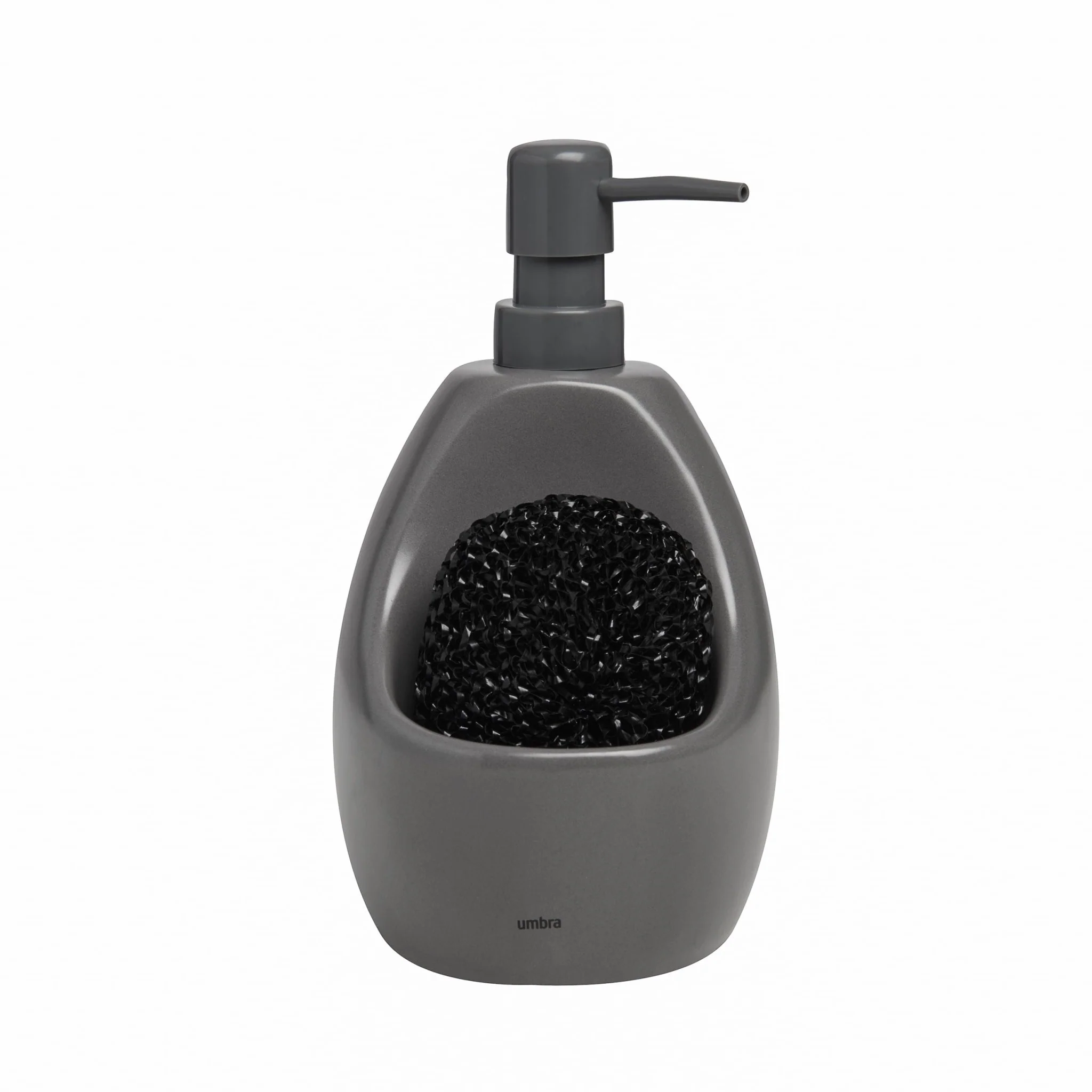 Dispenser Porta Detergente com Esponja Joey Cinza 591ml - Image 5