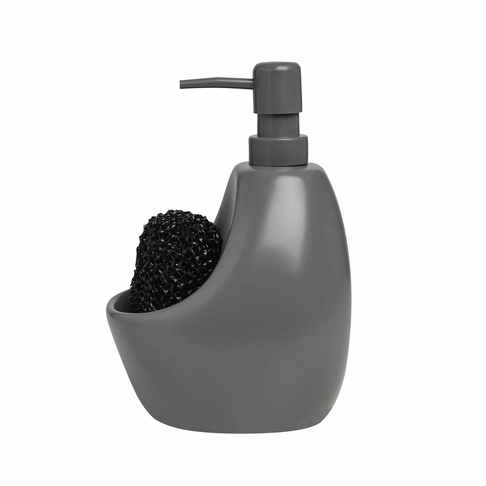 Dispenser Porta Detergente com Esponja Joey Cinza 591ml - Image 7
