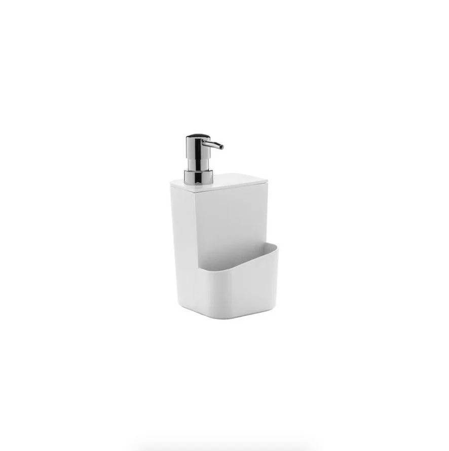 Dispenser Porta Detergente com Porta Esponja Trium Branco 650 ml - Image 5