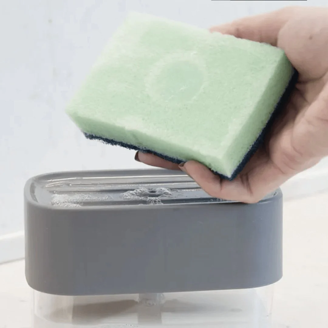 Dispenser Porta Detergente e Esponja Trium Chumbo 500ml - Image 3