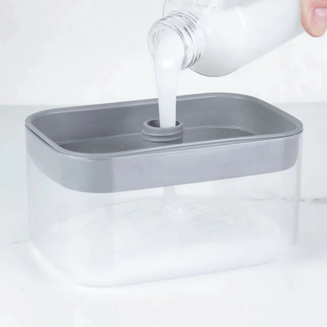 Dispenser Porta Detergente e Esponja Trium Chumbo 500ml - Image 4