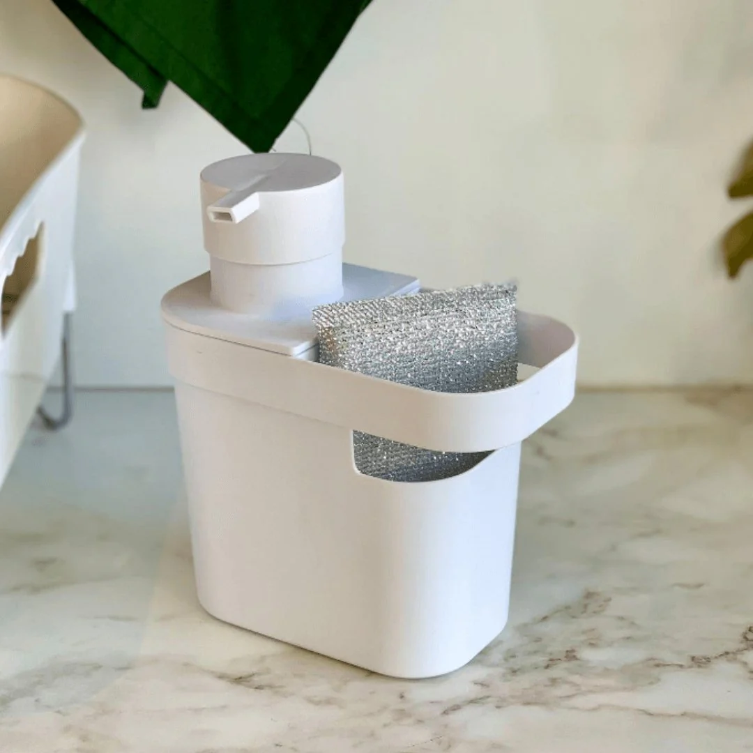 Dispenser Porta Detergente e Organizador de Pia Trium Branco 650 Ml - Image 2