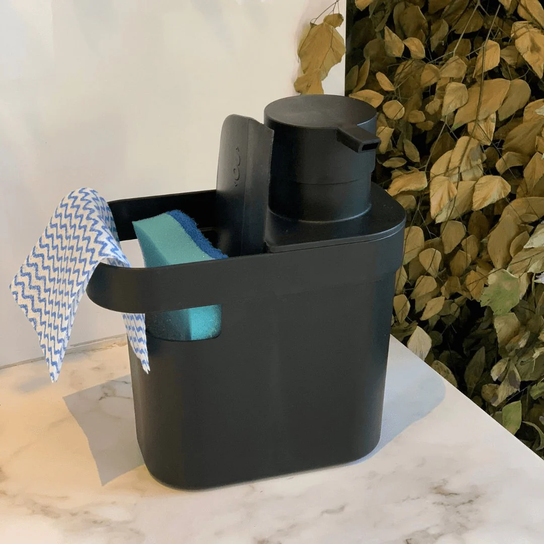 Dispenser Porta Detergente e Organizador de Pia Trium Preto 650 Ml - Image 2