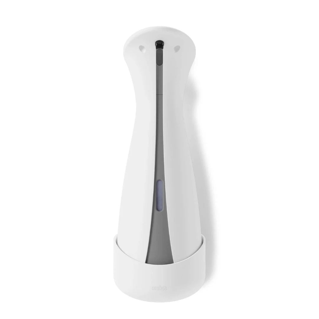 Dispenser Porta Sabonete Liquido Automático com Sensor e Suporte de Parede Branco 250ml