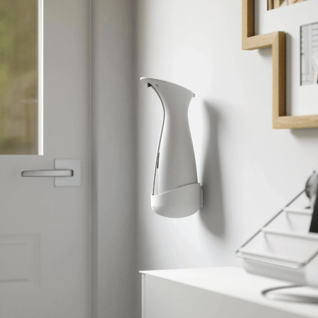 Dispenser Porta Sabonete Liquido Automático com Sensor e Suporte de Parede Branco 250ml - Image 2