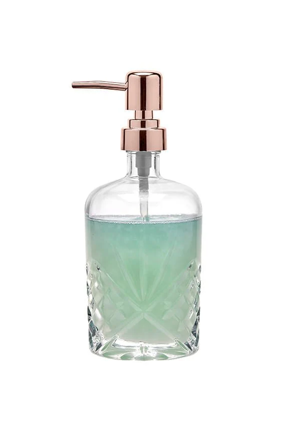 Dispenser Porta Sabonete Líquido com Tampa Rose Gold 420ml - Image 2