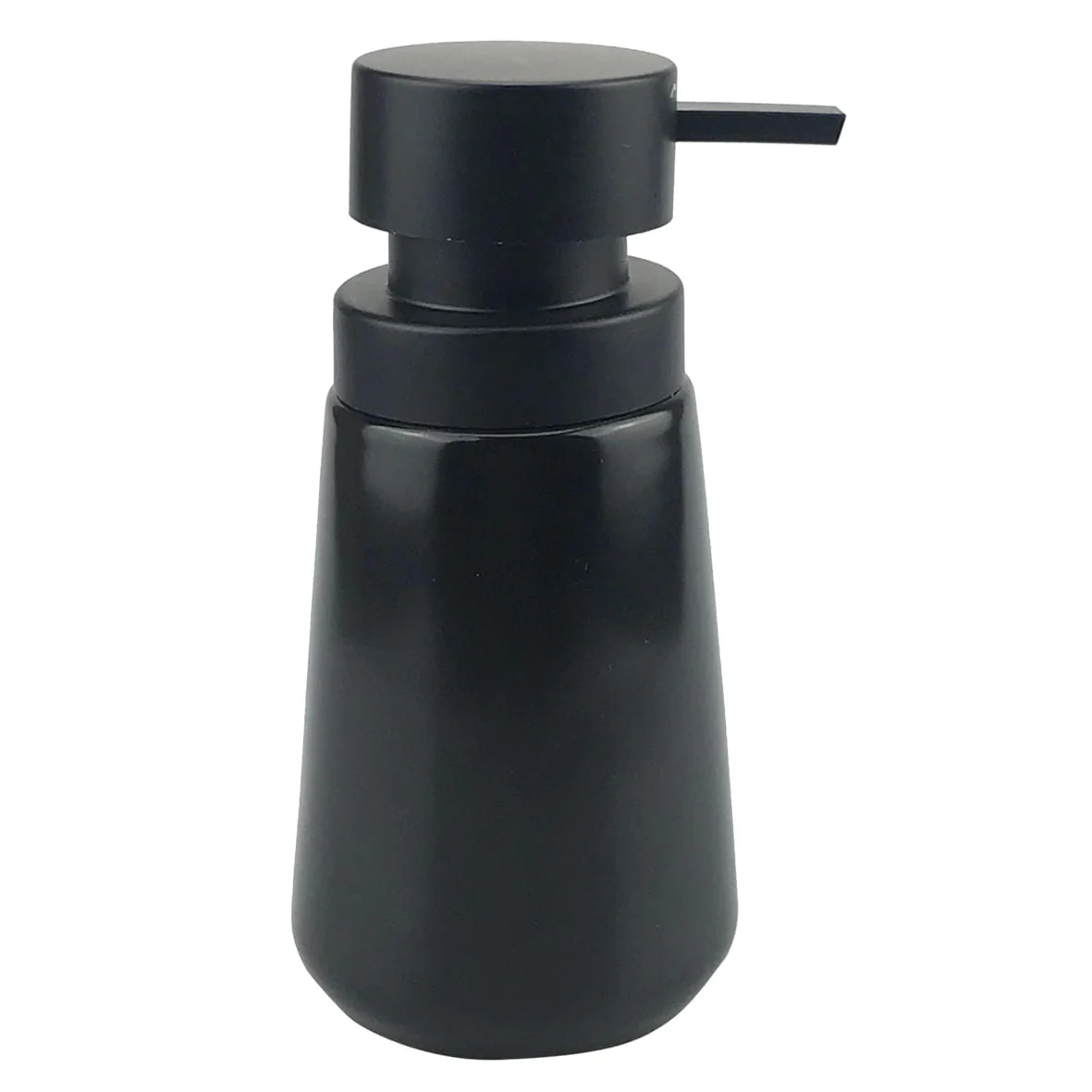Dispenser Porta Sabonete Líquido de Porcelana Preto Fosco BTC Decor ZO0013