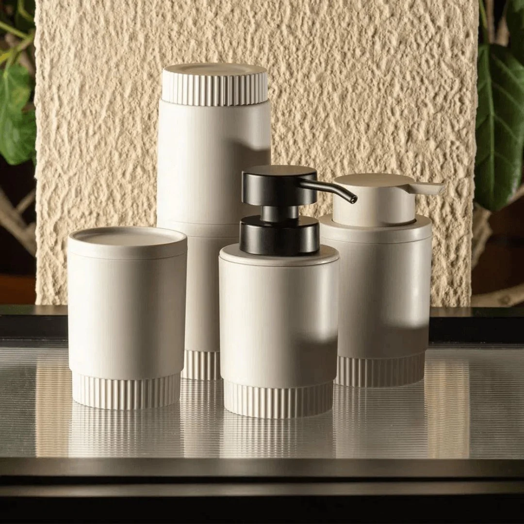 Dispenser Porta Sabonete Liquido Dorica Bege 300ml - Image 2