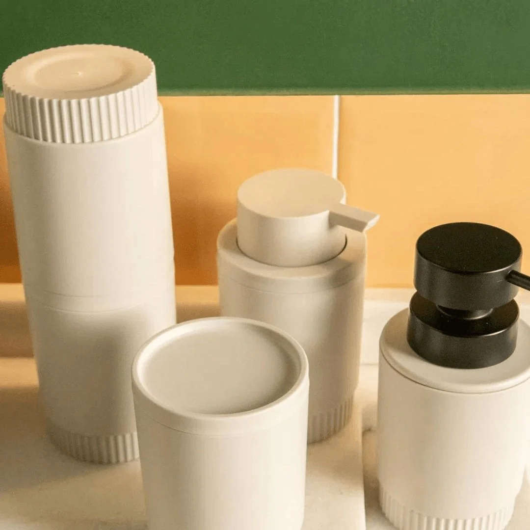 Dispenser Porta Sabonete Liquido Dorica Bege 300ml - Image 3