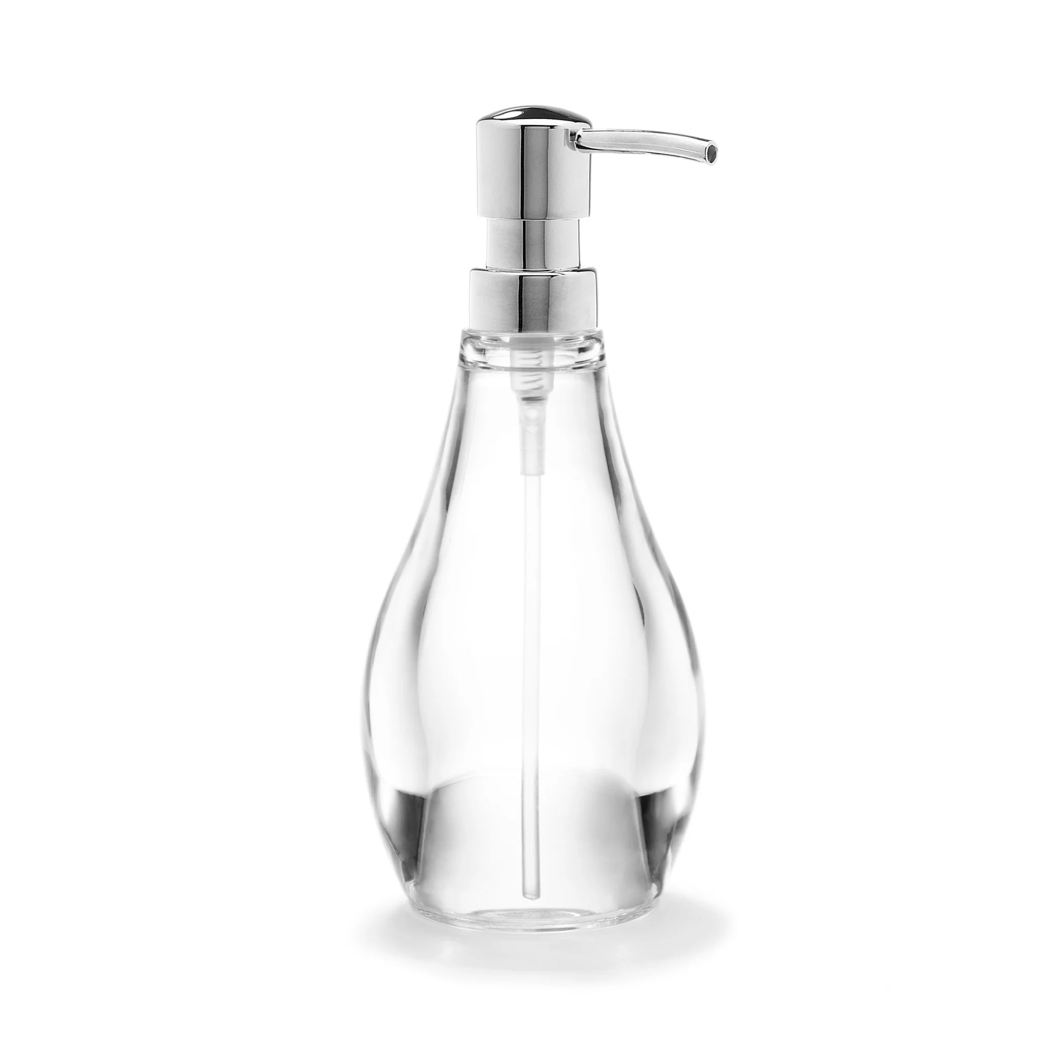 Dispenser Porta Sabonete Líquido Droplet Transparente 280ml