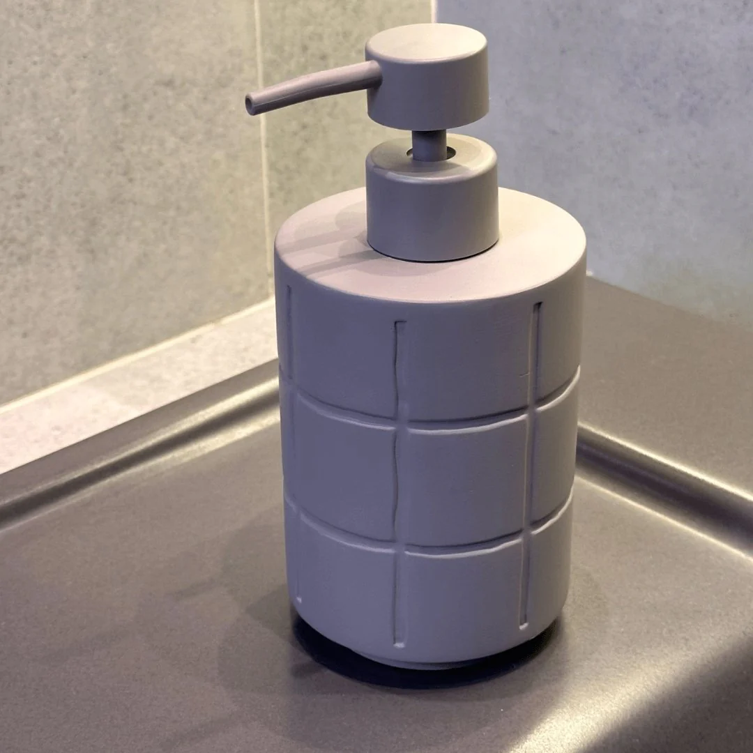 Dispenser Porta Sabonete Liquido em Cimento - Image 2