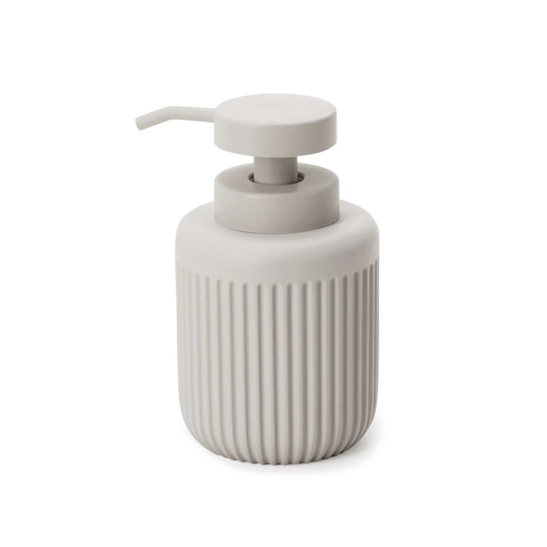 Dispenser Porta Sabonete Liquido em Cimento Cinza