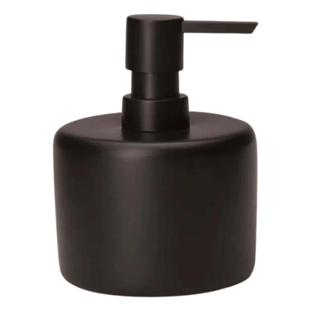 Dispenser Porta Sabonete Líquido em Cimento Preto